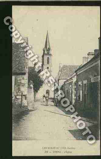 Ville de CHENU Carte postale ancienne