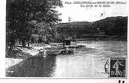 Ville de COLLONGESAUMONTD\\\'OR Carte postale ancienne