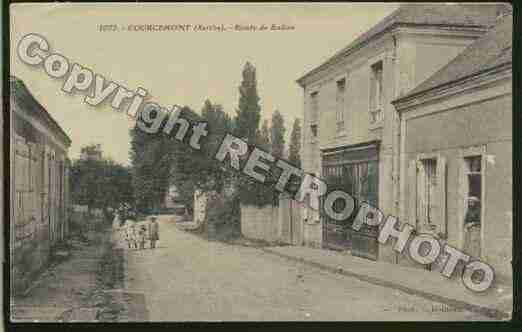 Ville de COURCEMONT Carte postale ancienne