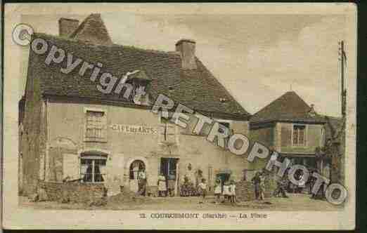 Ville de COURCEMONT Carte postale ancienne