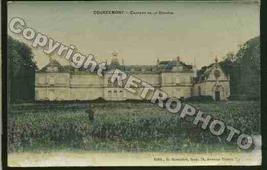 Ville de COURCEMONT Carte postale ancienne