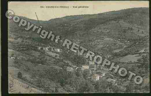 Ville de COURZIEU Carte postale ancienne