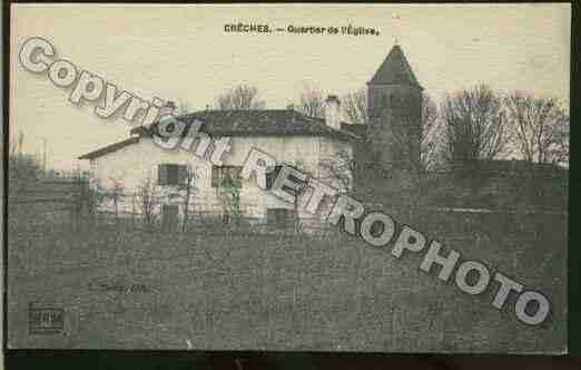 Ville de CRECHESSURSAONE Carte postale ancienne