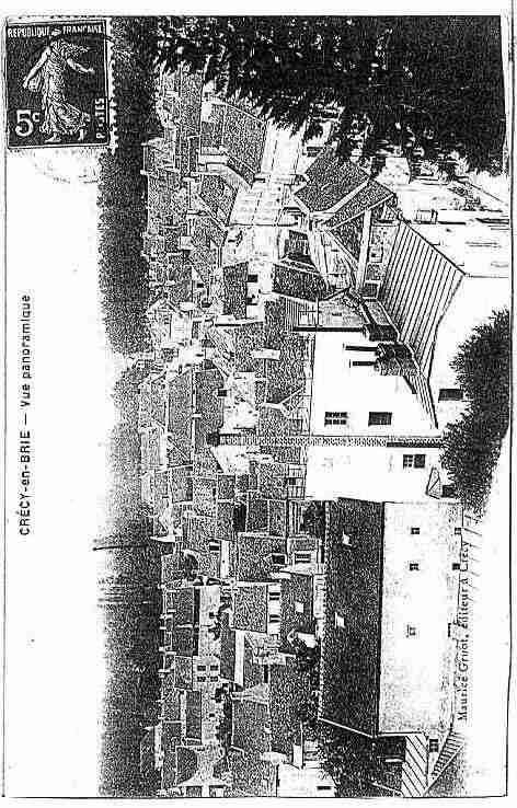 Ville de CRECYLACHAPELLE Carte postale ancienne