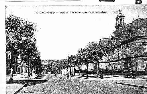 Ville de CREUSOT(LE) Carte postale ancienne