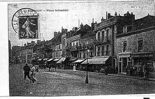 Ville de CREUSOT(LE) Carte postale ancienne