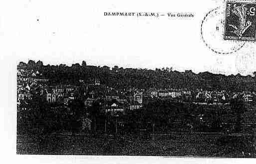 Ville de DAMPMART Carte postale ancienne