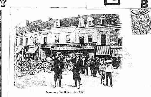 Ville de ECOMMOY Carte postale ancienne