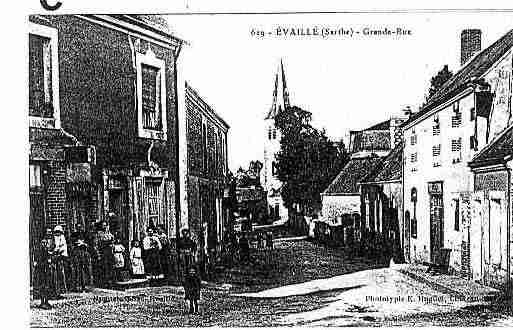 Ville de EVAILLE Carte postale ancienne