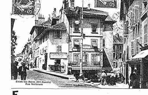 Ville de EVIANLESBAINS Carte postale ancienne