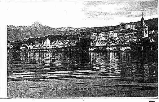 Ville de EVIANLESBAINS Carte postale ancienne