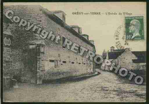 Ville de EVRYGREGYSURYERRE Carte postale ancienne