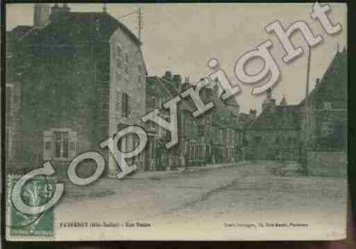 Ville de FAVERNEY Carte postale ancienne