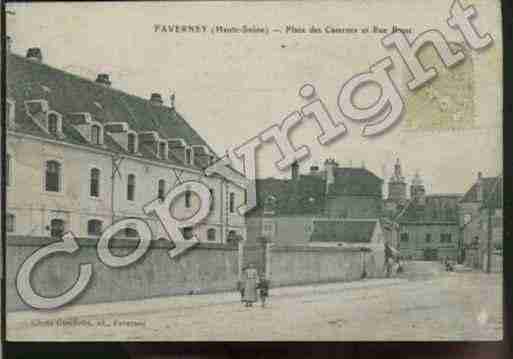 Ville de FAVERNEY Carte postale ancienne