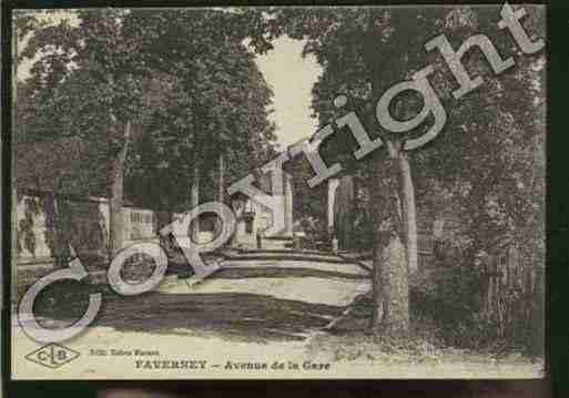 Ville de FAVERNEY Carte postale ancienne