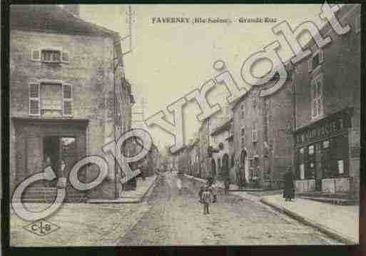 Ville de FAVERNEY Carte postale ancienne