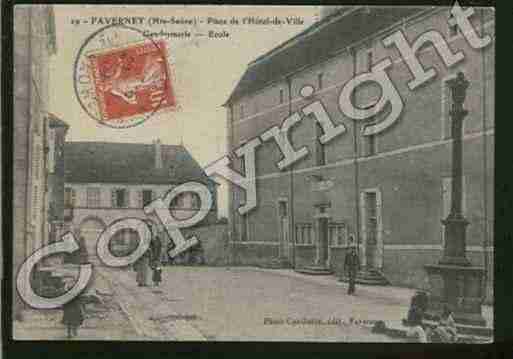 Ville de FAVERNEY Carte postale ancienne