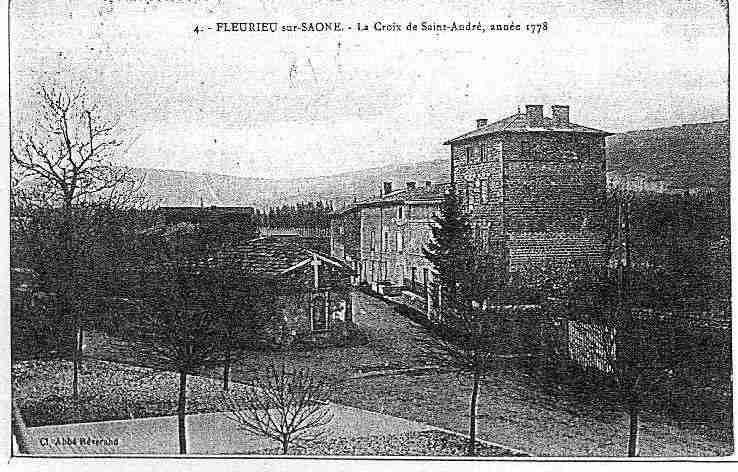 Ville de FLEURIEUSURSAONE Carte postale ancienne