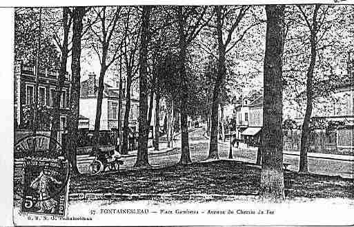 Ville de FONTAINEBLEAU Carte postale ancienne