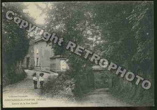 Ville de FONTAINESSAINTMARTIN Carte postale ancienne