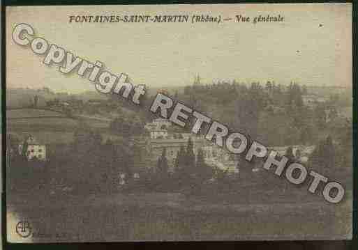 Ville de FONTAINESSAINTMARTIN Carte postale ancienne