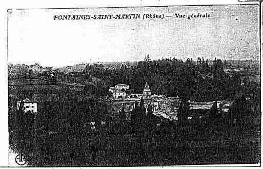 Ville de FONTAINESSAINTMARTIN Carte postale ancienne