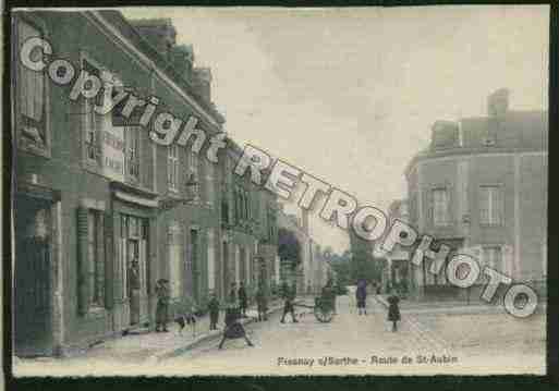 Ville de FRESNAYSURSARTHE Carte postale ancienne