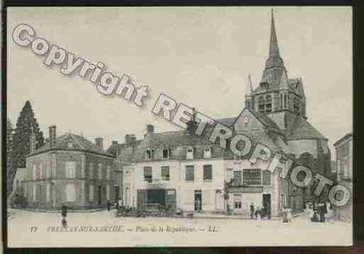 Ville de FRESNAYSURSARTHE Carte postale ancienne