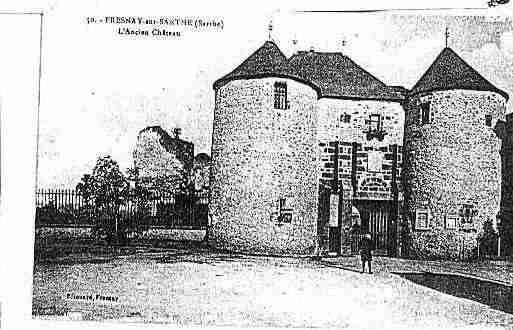 Ville de FRESNAYSURSARTHE Carte postale ancienne