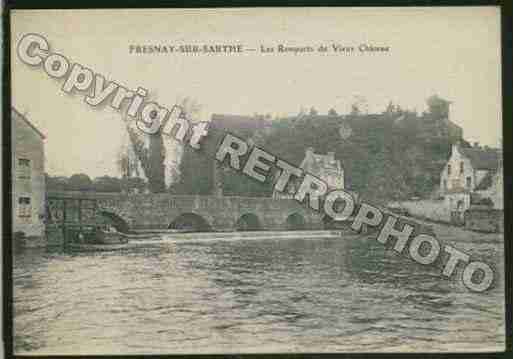 Ville de FRESNAYSURSARTHE Carte postale ancienne