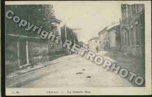 Ville de GENAS Carte postale ancienne