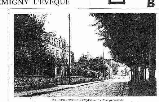 Ville de GERMIGNYL\'EVEQUE Carte postale ancienne