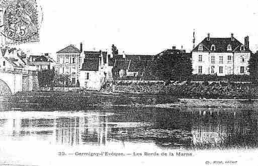 Ville de GERMIGNYL\\\'EVEQUE Carte postale ancienne