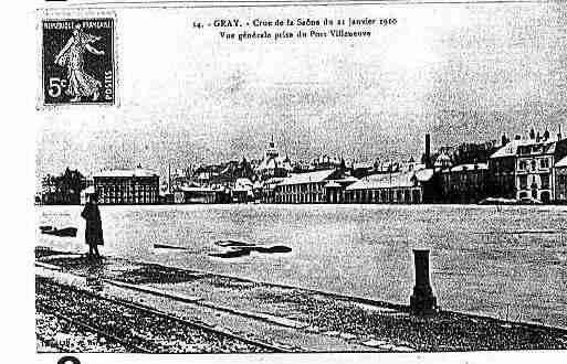 Ville de GRAY Carte postale ancienne