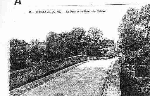 Ville de GRETZSURLOING Carte postale ancienne