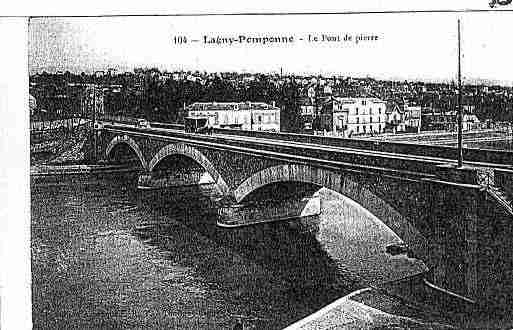 Ville de LAGNYSURMARNE Carte postale ancienne