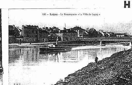 Ville de LAGNYSURMARNE Carte postale ancienne