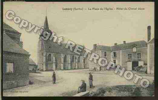 Ville de LAMNAY Carte postale ancienne