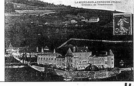 Ville de LAMURESSURAZERGUES Carte postale ancienne