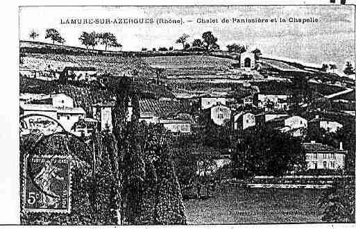 Ville de LAMURESSURAZERGUES Carte postale ancienne