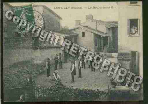 Ville de LENTILLY Carte postale ancienne