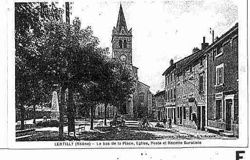 Ville de LENTILLY Carte postale ancienne