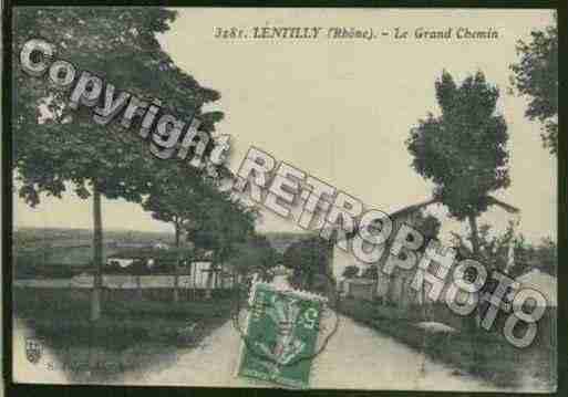 Ville de LENTILLY Carte postale ancienne