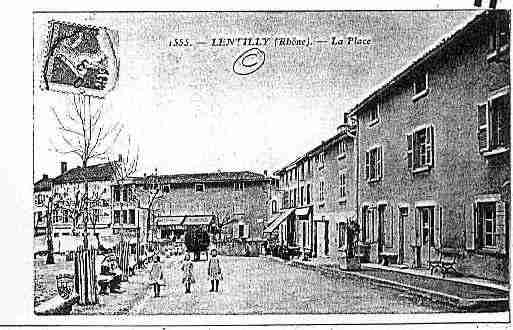 Ville de LENTILLY Carte postale ancienne