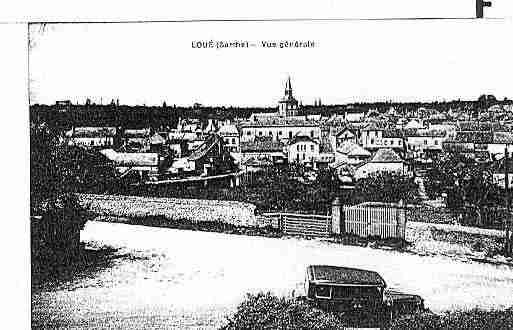 Ville de LOUE Carte postale ancienne