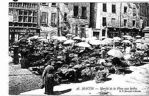 Ville de MACON Carte postale ancienne