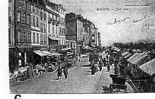 Ville de MACON Carte postale ancienne