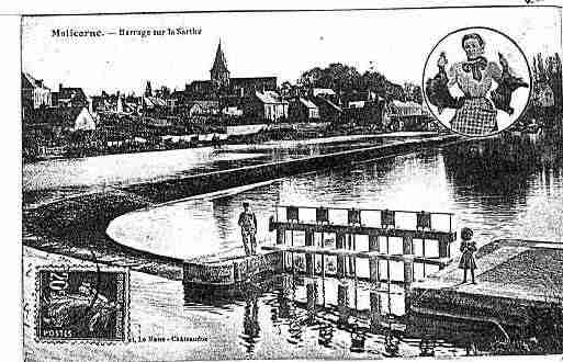 Ville de MALICORNESURSARTHE Carte postale ancienne