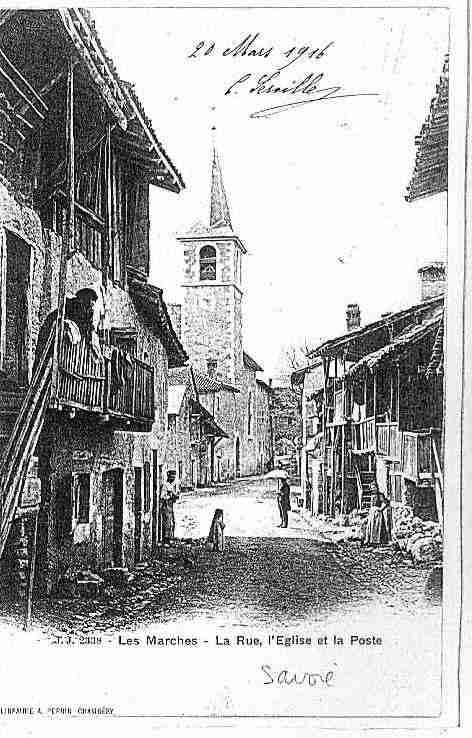 Ville de MARCHES(LES) Carte postale ancienne