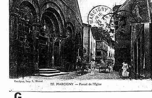 Ville de MARCIGNY Carte postale ancienne